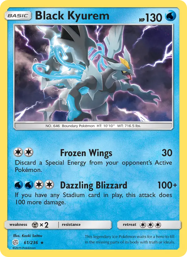 Black Kyurem 61 Cosmic Eclipse Pokesingles