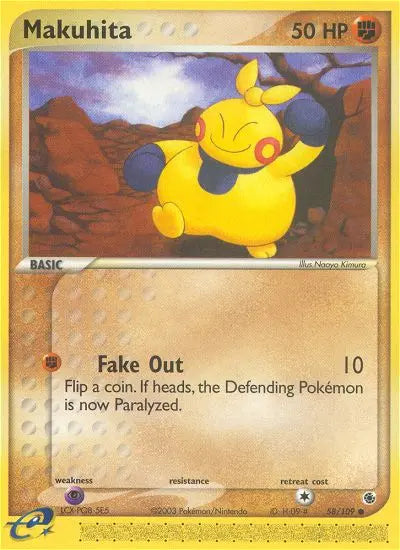 Makuhita 58 Ruby & Sapphire Pokesingles