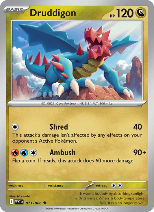 Druddigon 71 White Flare Pokesingles