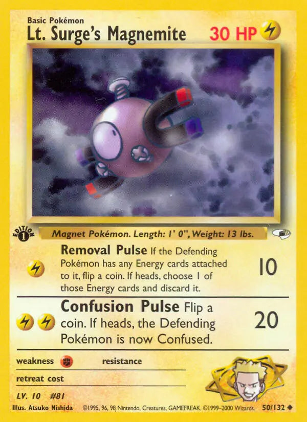 Lt. Surge's Magnemite 50 Gym Heroes Pokesingles