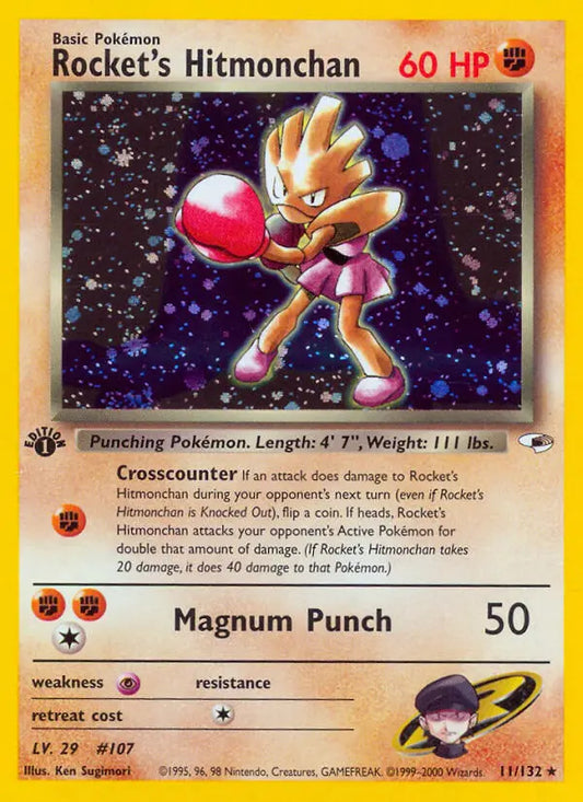 Rocket's Hitmonchan 11 Gym Heroes Pokesingles