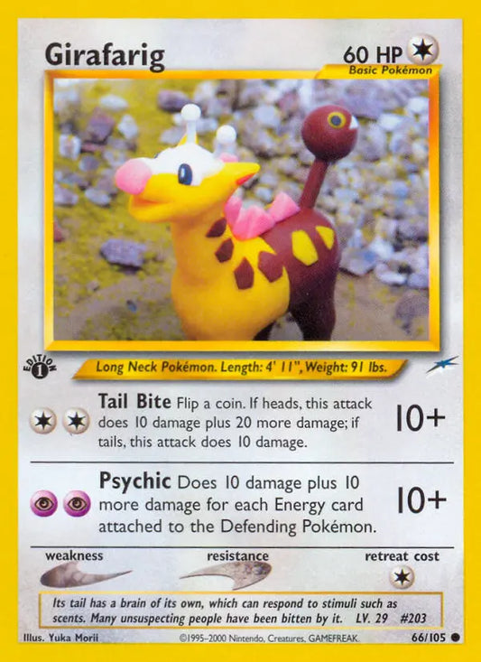 Girafarig 66 Neo Destiny Pokesingles