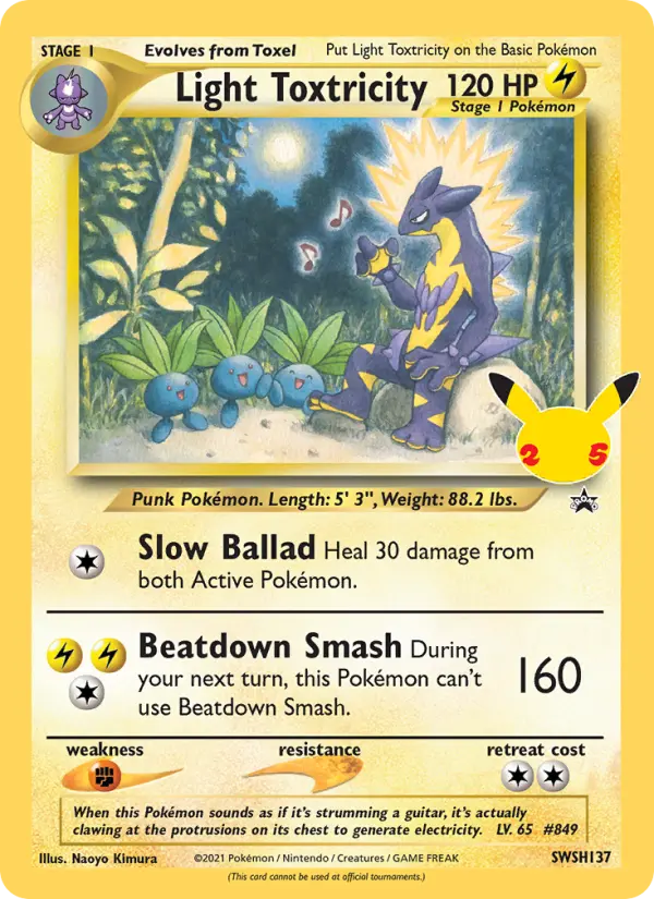 Light Toxtricity SWSH137 SWSH Black Star Promos Pokesingles
