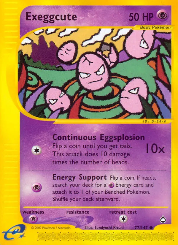 Exeggcute 77 Aquapolis Pokesingles