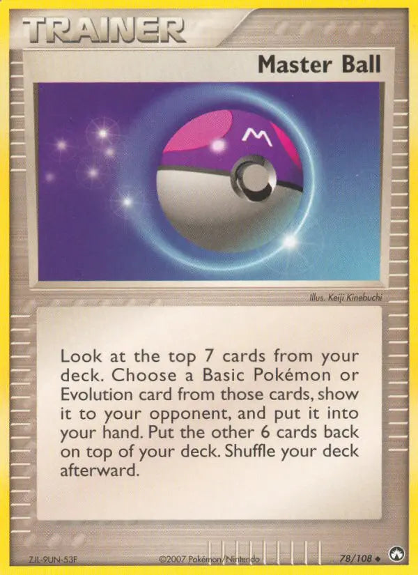 Master Ball 78 Power Keepers Pokesingles