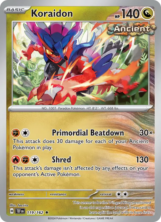 Koraidon 119 Temporal Forces Pokesingles