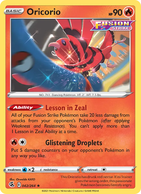 Oricorio 42 Fusion Strike Pokesingles