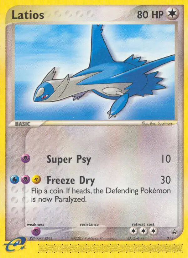Latios 15 Nintendo Black Star Promos Pokesingles