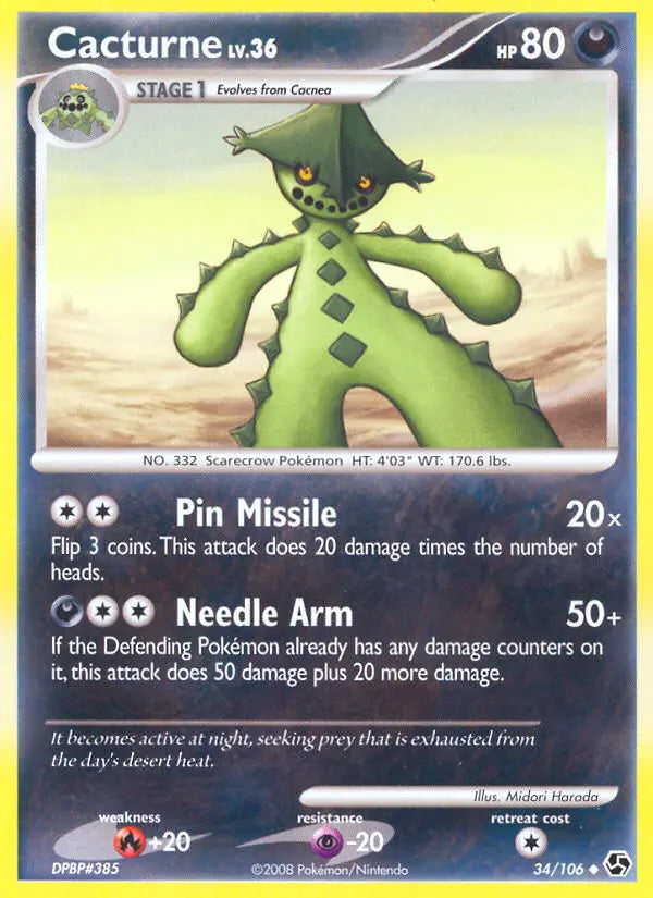 Cacturne 34 Great Encounters Pokesingles