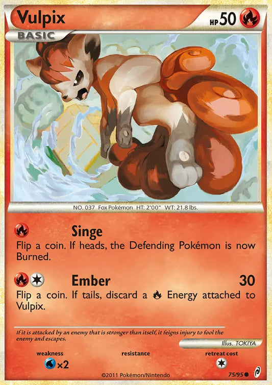Vulpix 75 Call of Legends Pokesingles