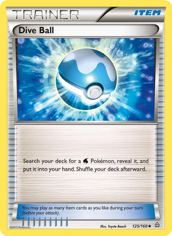 Dive Ball 125 Primal Clash Pokesingles