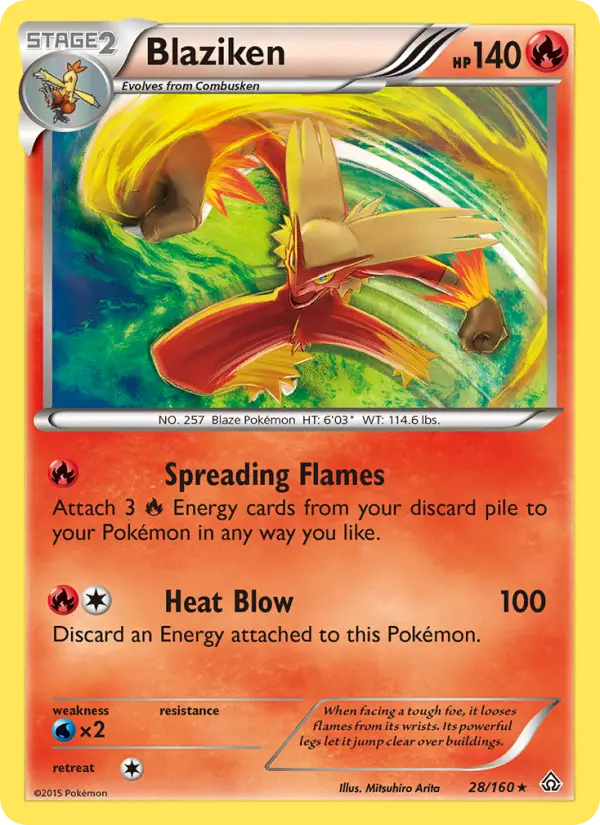 Blaziken 28 Primal Clash Pokesingles