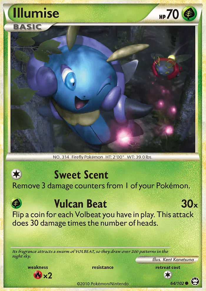 Illumise 64 Triumphant Pokesingles