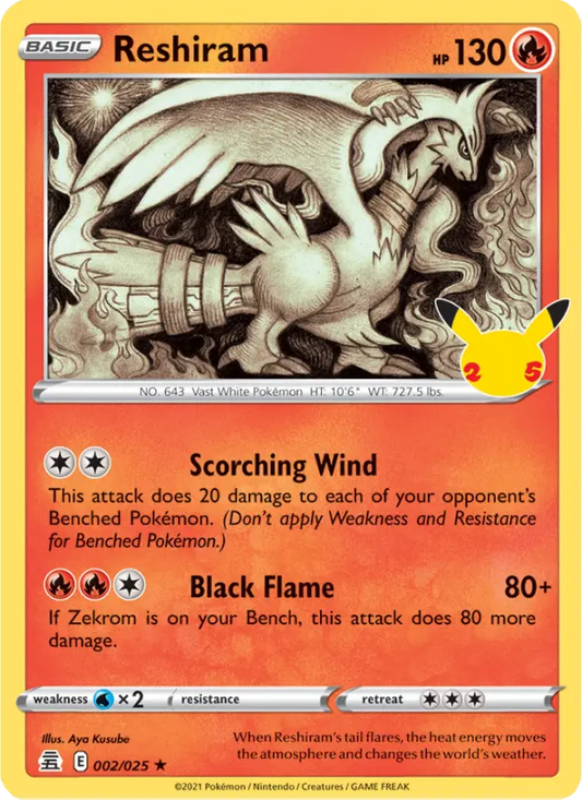 Reshiram 2 Celebrations Pokesingles