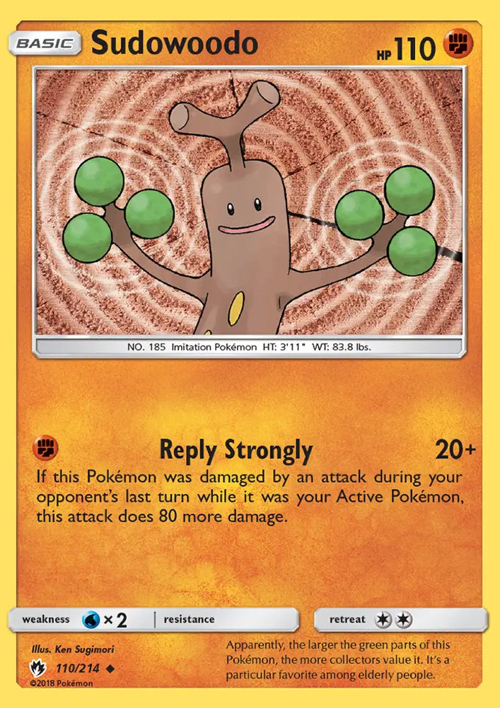 Sudowoodo 110 Lost Thunder Pokesingles