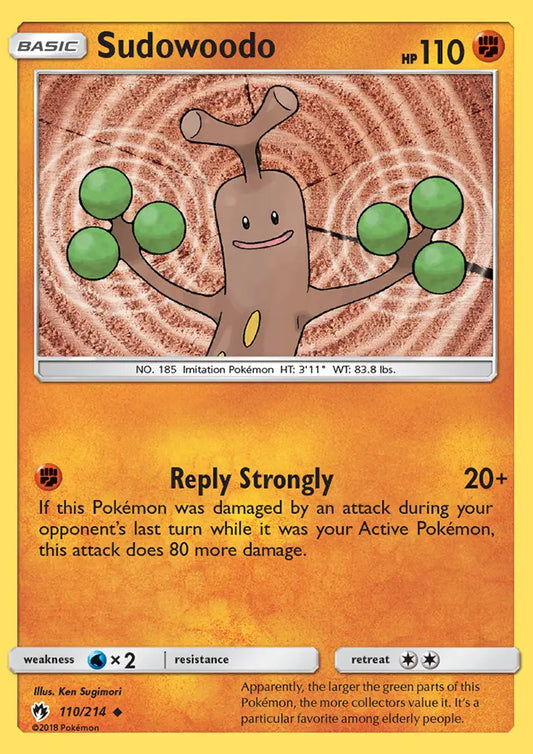 Sudowoodo 110 Lost Thunder Pokesingles