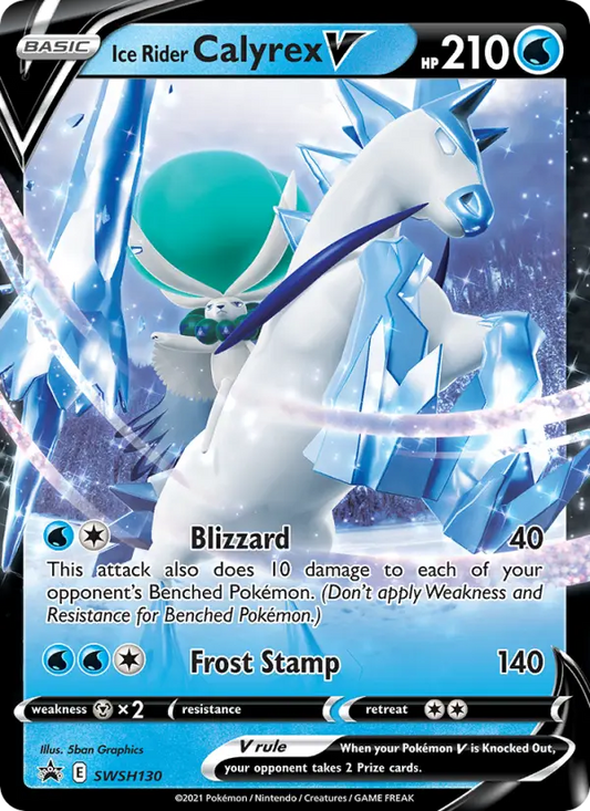 Ice Rider Calyrex V SWSH130 SWSH Black Star Promos Pokesingles
