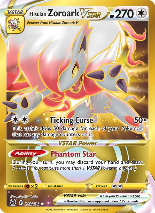Hisuian Zoroark VSTAR 213 Lost Origin Pokesingles