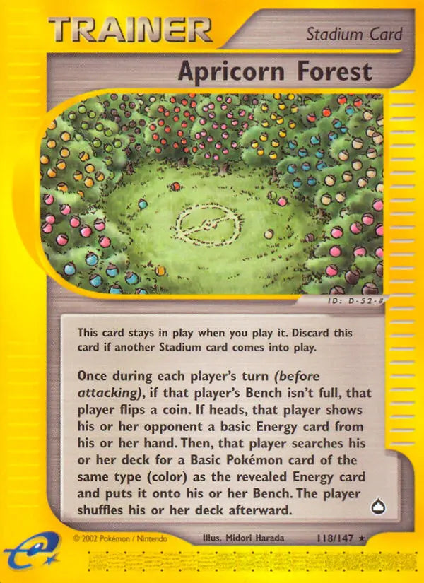 Apricorn Forest 118 Aquapolis Pokesingles