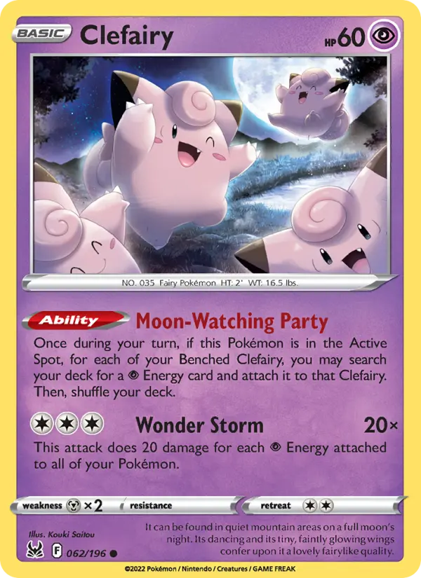 Clefairy 62 Lost Origin Pokesingles
