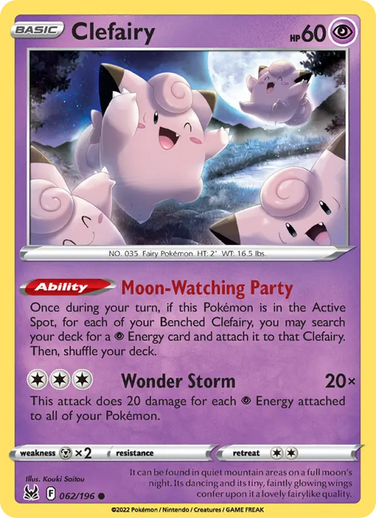 Clefairy 62 Lost Origin Pokesingles