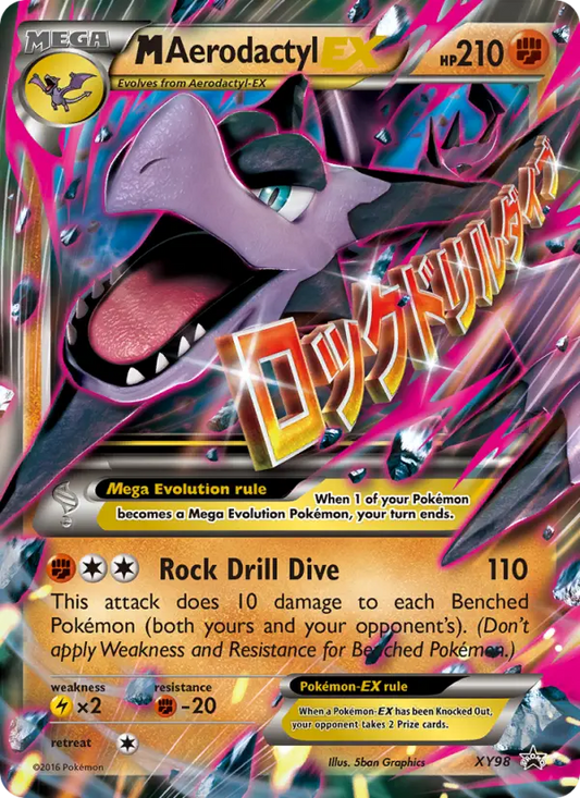 M Aerodactyl EX XY98 XY Black Star Promos Pokesingles