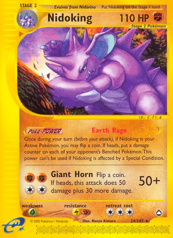Nidoking 24 Aquapolis Pokesingles