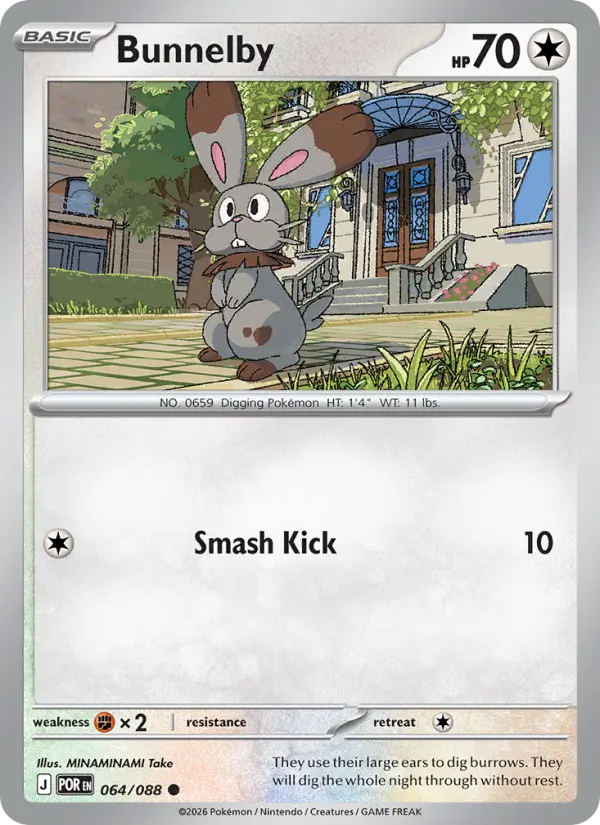 Bunnelby 64 Perfect Order Pokesingles