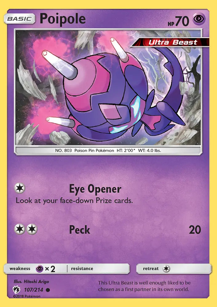 Poipole 107 Lost Thunder Pokesingles