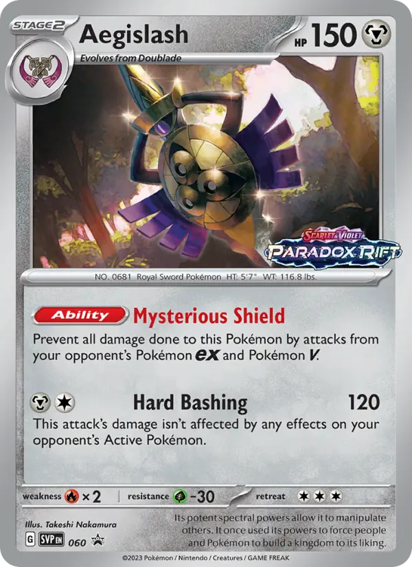 Aegislash 60 SVP Black Star Promos Pokesingles
