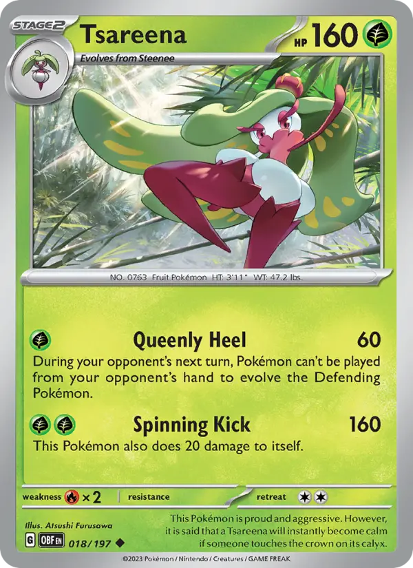 Tsareena 18 Obsidian Flames Pokesingles