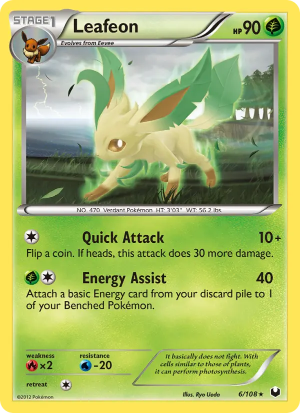 Leafeon 6 Dark Explorers Pokesingles