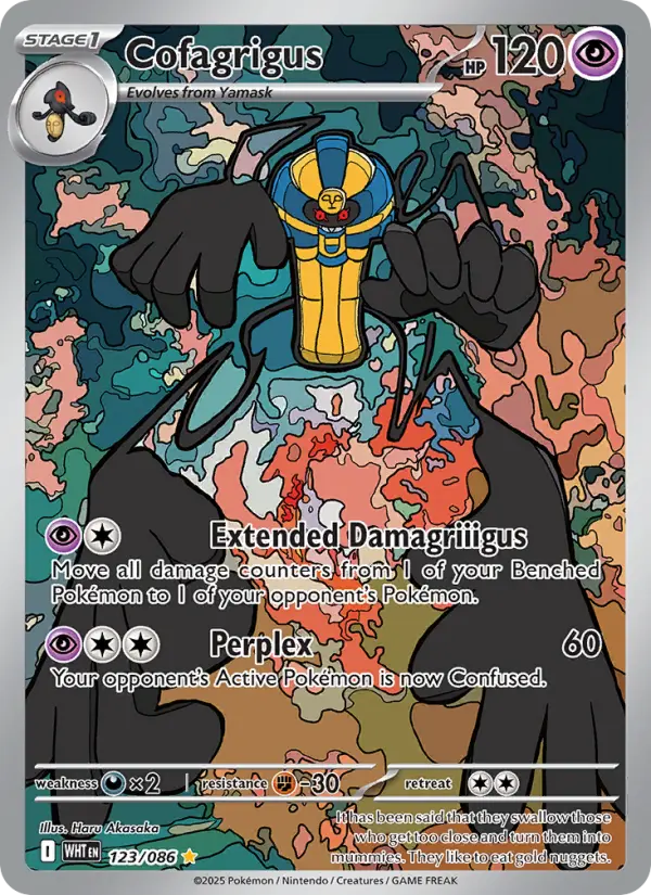 Cofagrigus 123 White Flare Pokesingles