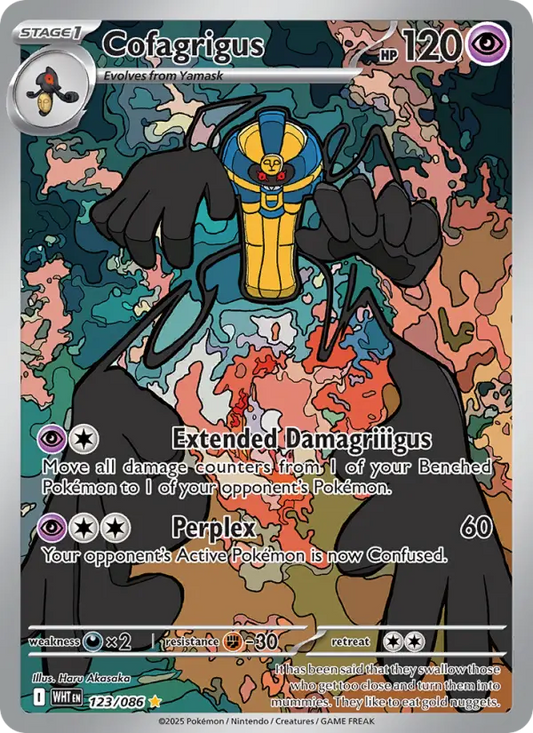 Cofagrigus 123 White Flare Pokesingles