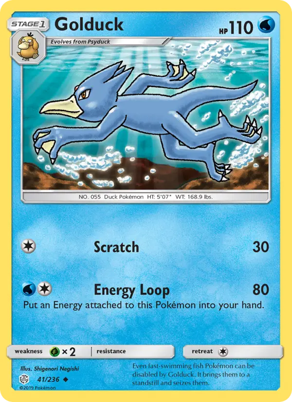 Golduck 41 Cosmic Eclipse Pokesingles