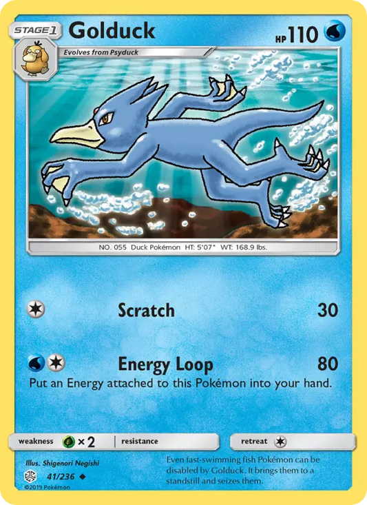 Golduck 41 Cosmic Eclipse Pokesingles