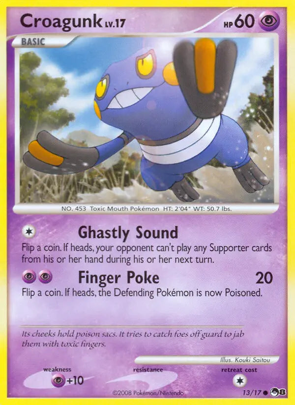 Croagunk 13 POP Series 8 Pokesingles