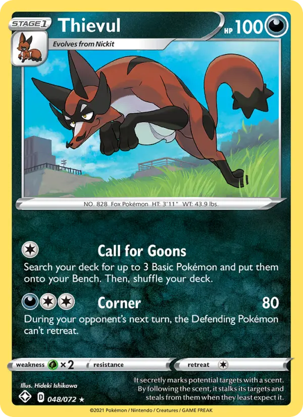 Thievul 48 Shining Fates Pokesingles