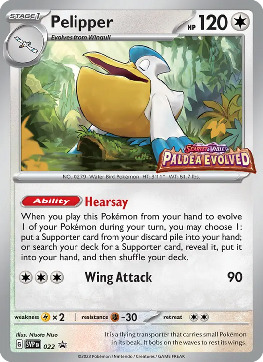 Pelipper 22 SVP Black Star Promos Pokesingles
