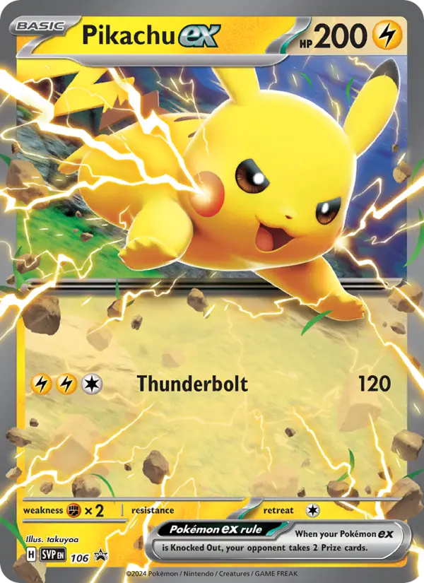 Pikachu ex 106 SVP Black Star Promos Pokesingles