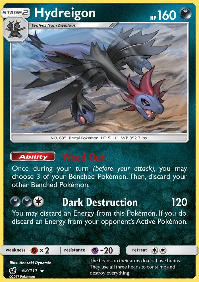 Hydreigon 62 Crimson Invasion Pokesingles
