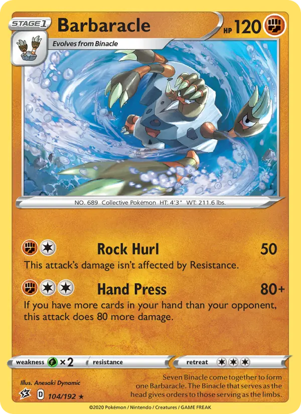 Barbaracle 104 Rebel Clash Pokesingles