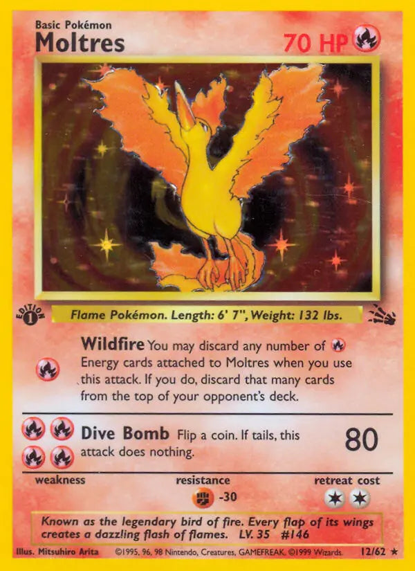 Moltres 12 Fossil Pokesingles