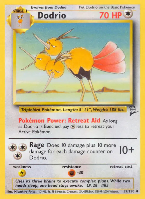 Dodrio 37 Base Set 2 Pokesingles