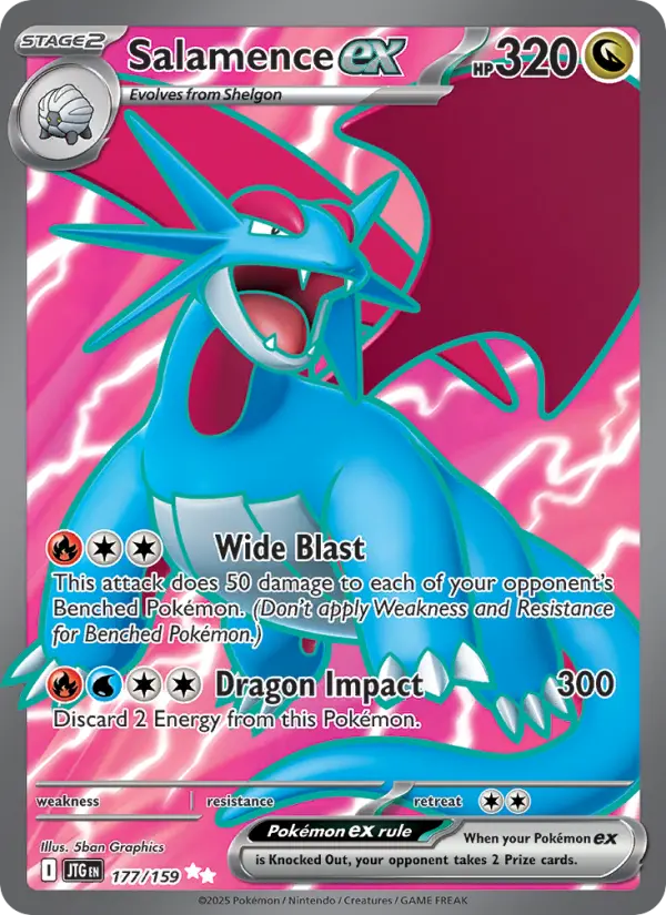 Salamence ex 177 Journey Together Pokesingles