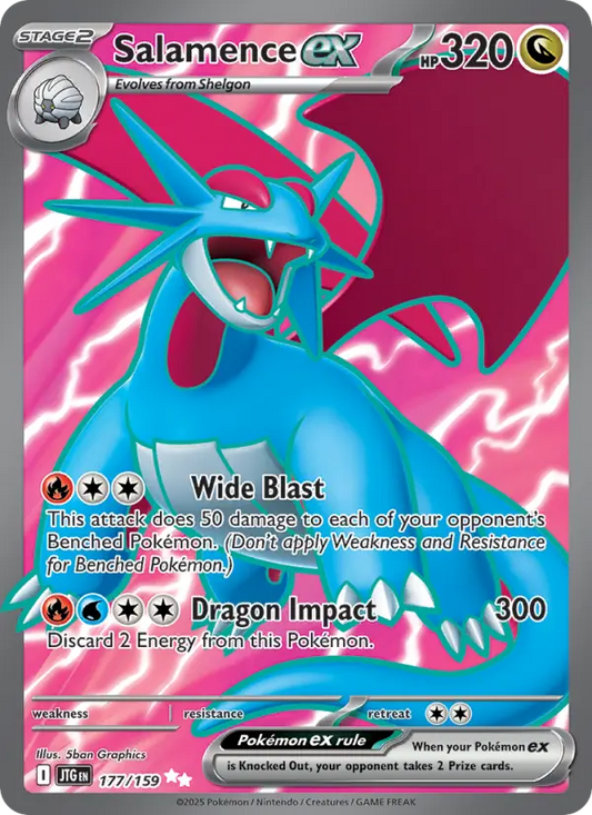 Salamence ex 177 Journey Together Pokesingles