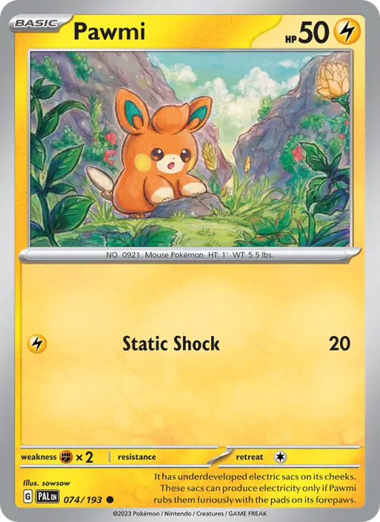 Pawmi 74 Paldea Evolved Pokesingles