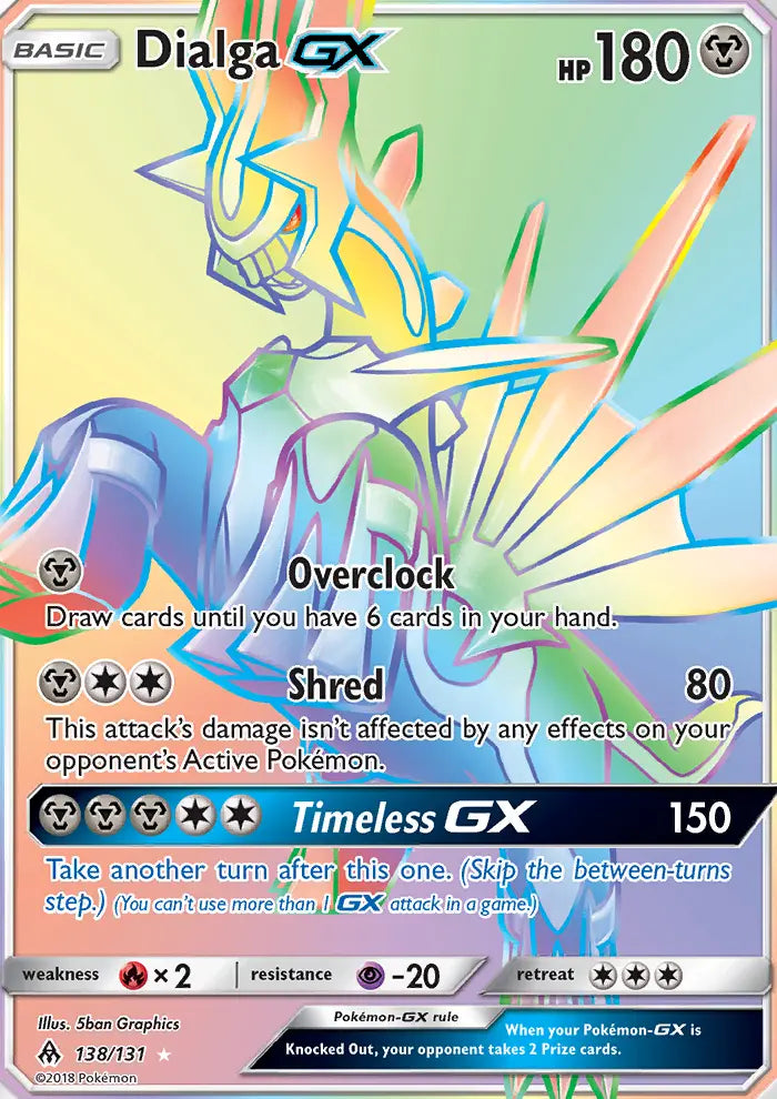 Dialga GX 138 Forbidden Light Pokesingles