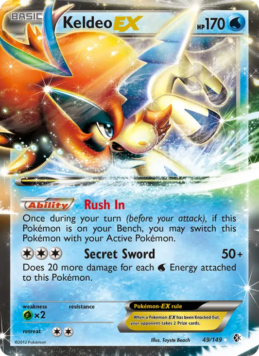 Keldeo-EX 49 Boundaries Crossed Pokesingles