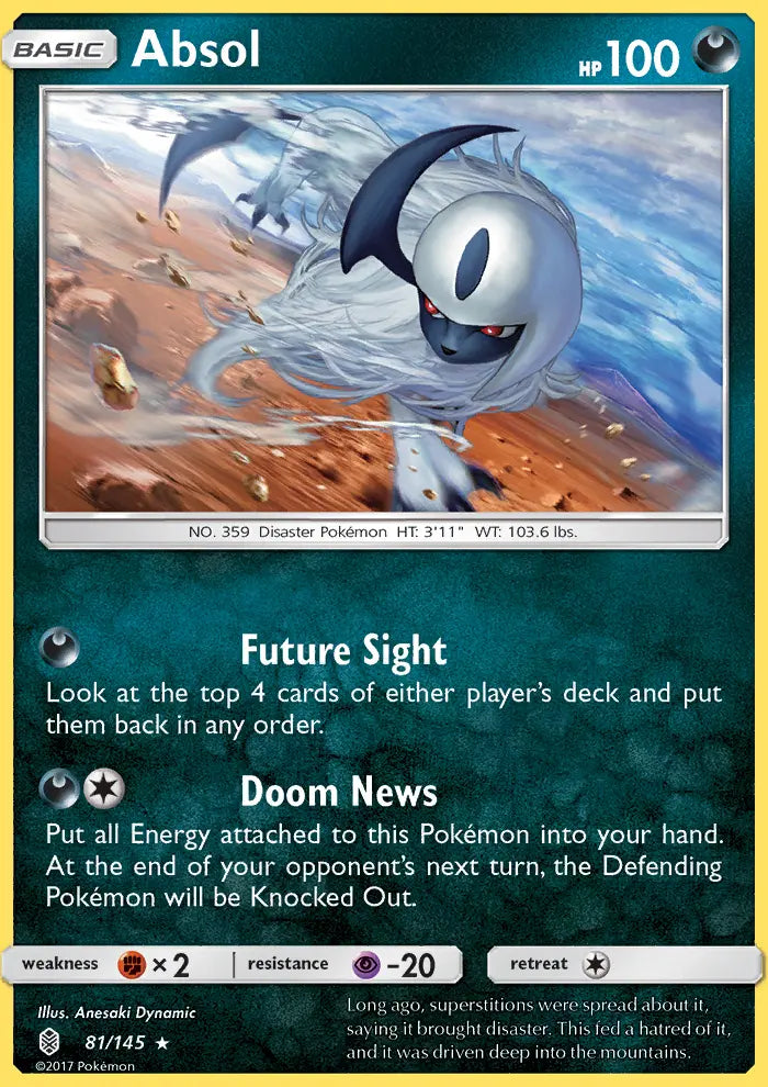 Absol 81 Guardians Rising Pokesingles